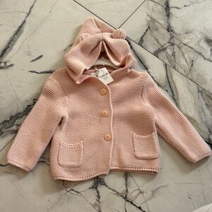 GAP Soft Pink Baby Knit Cardigan